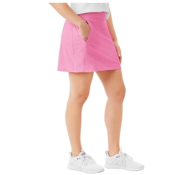 NWT Member Mark stretch skort with pockets pink. - Picture 3 of 9